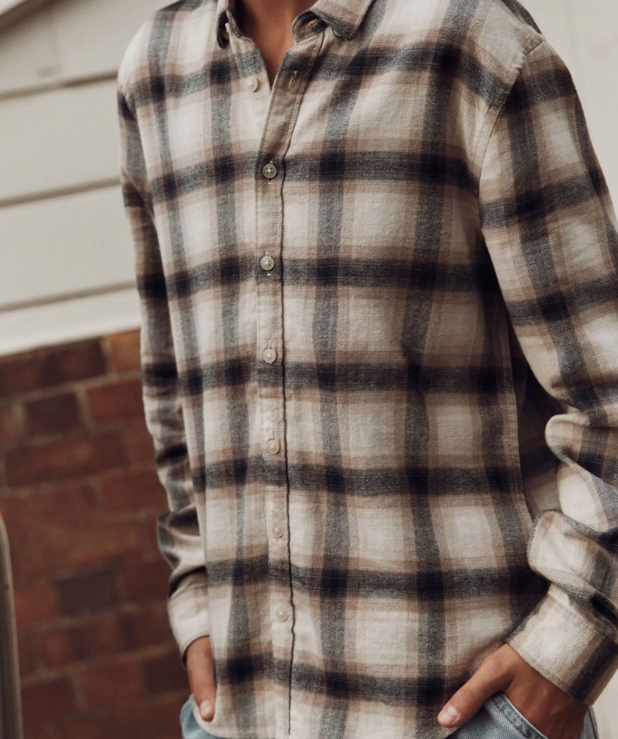 The Elgar L/s Shirt - Sand - Image 2