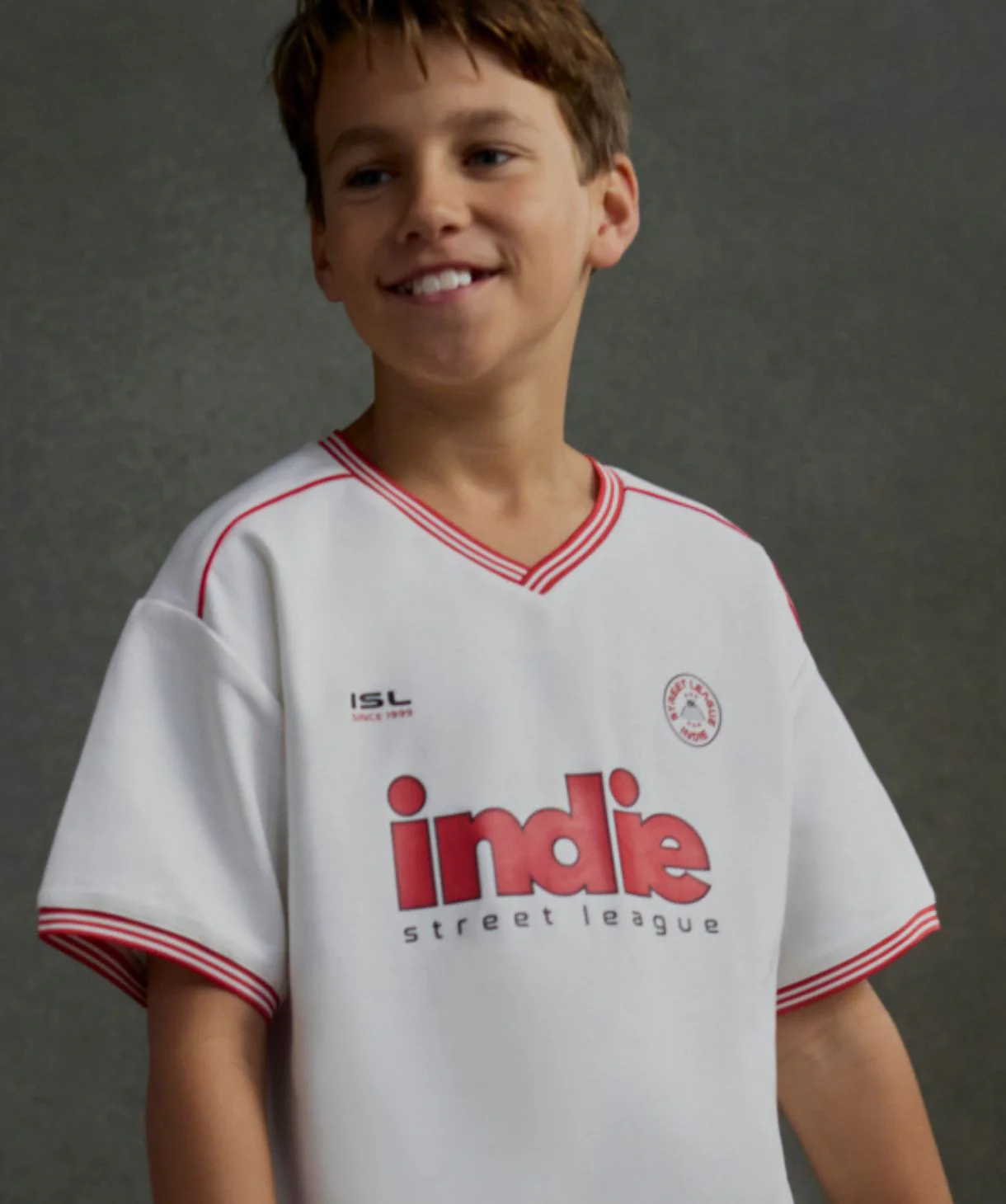 The League Tee - White/Red - Image 2