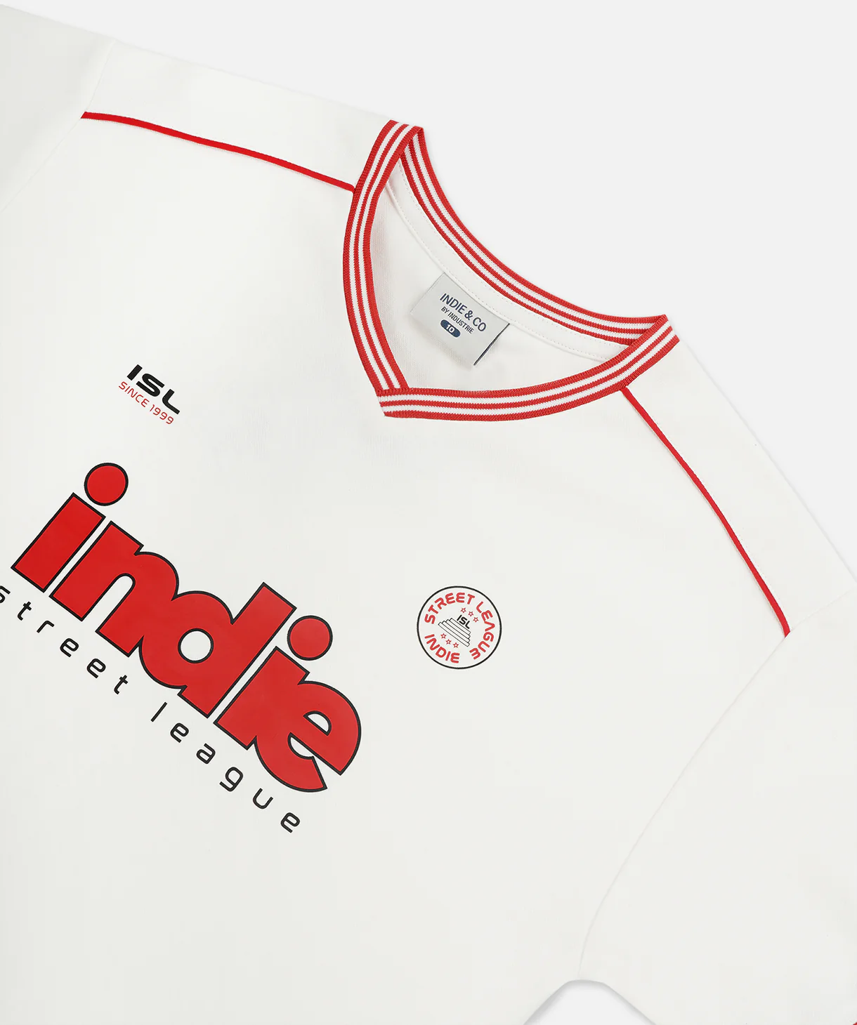 The League Tee - White/Red - Image 3