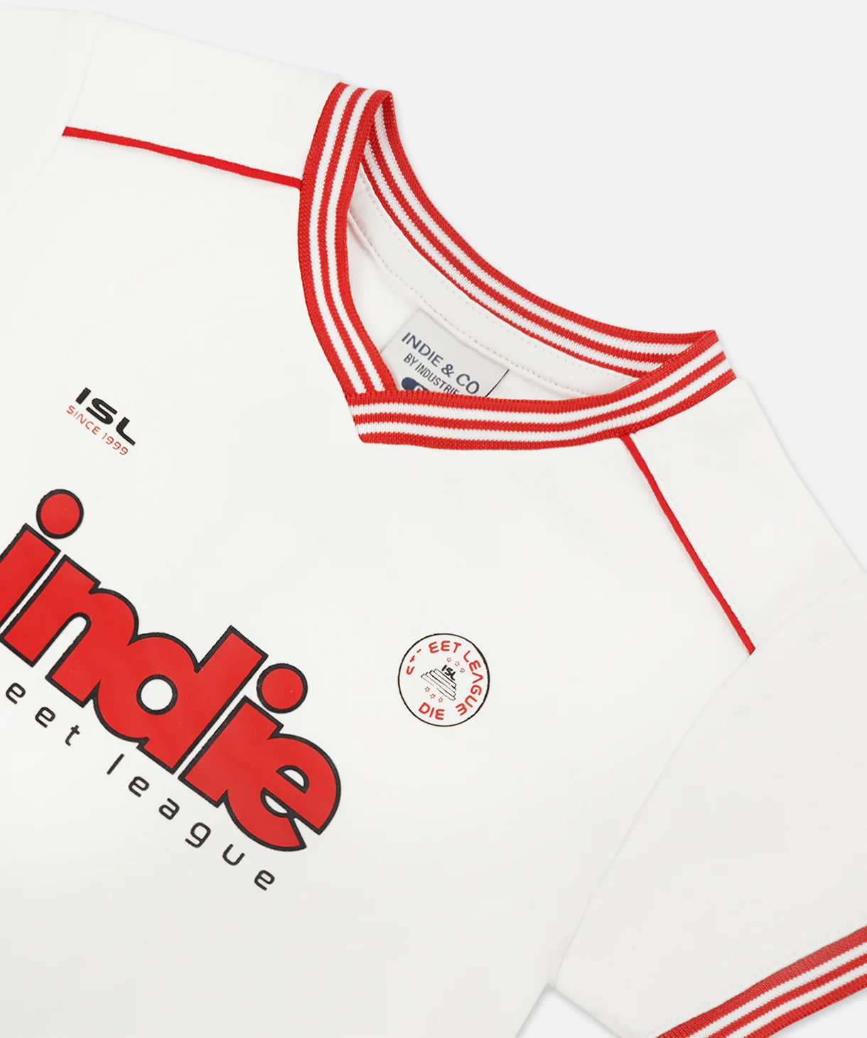 The League Tee - White/Red - Image 2