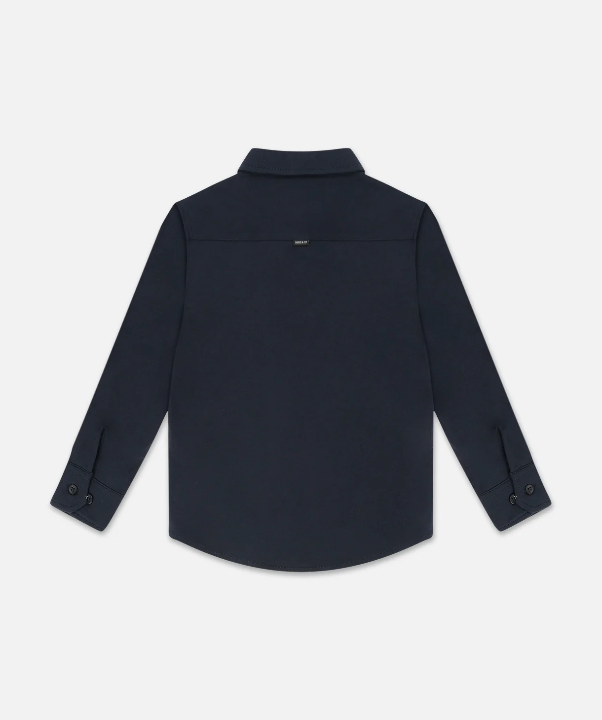 The Valley Long Sleeve Smart Shirt - Navy - Image 3
