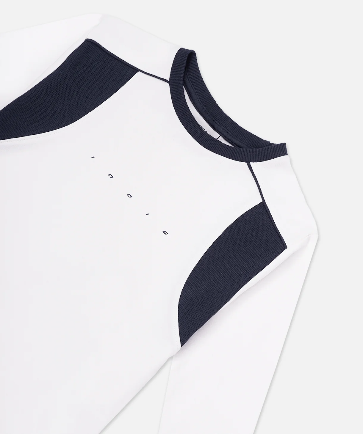 The Eastgate L/s Tee - Cream/Blue - Image 2