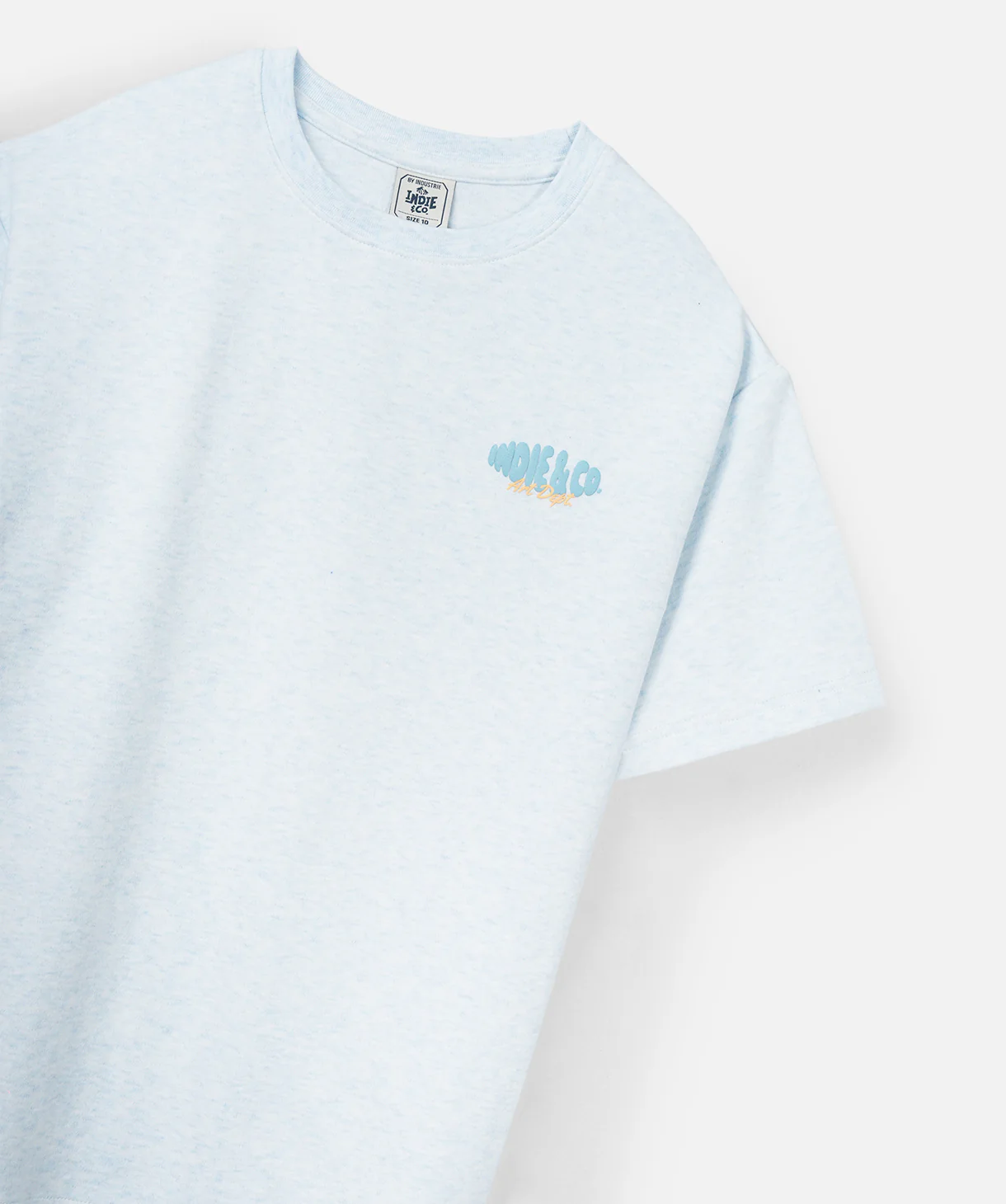 The Lenox Tee - Lt Blue Marle - Image 4