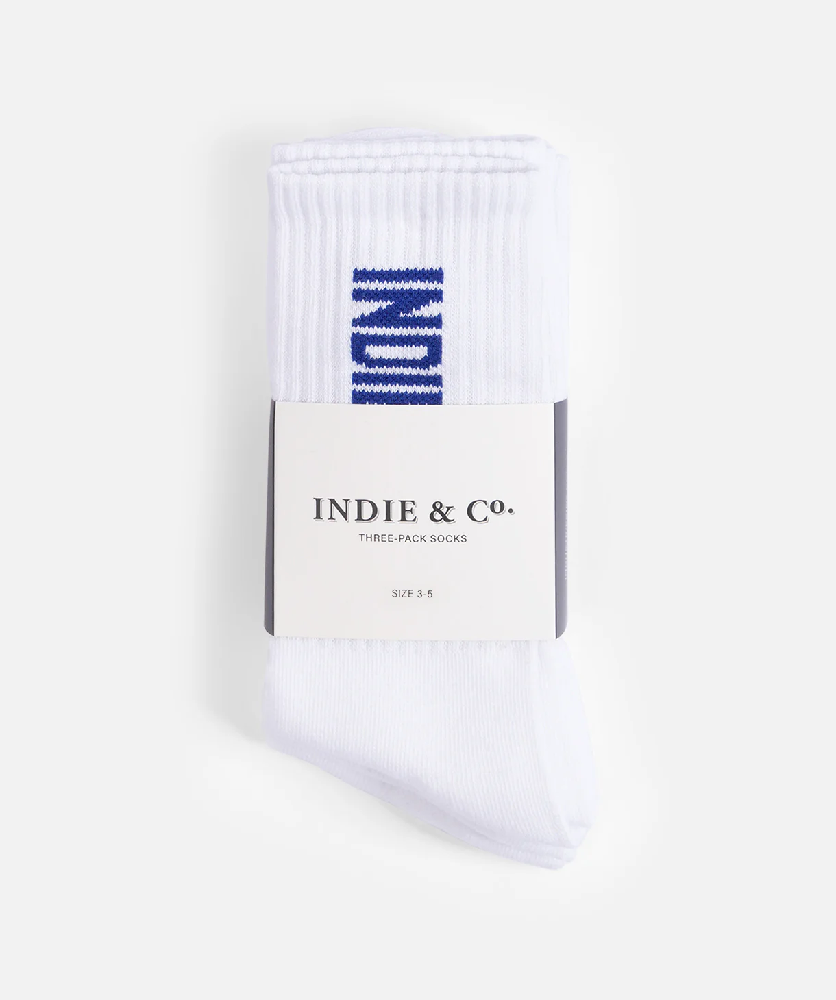 The Icon 3-Pack Sock - White/Navy (3-7 Yrs)