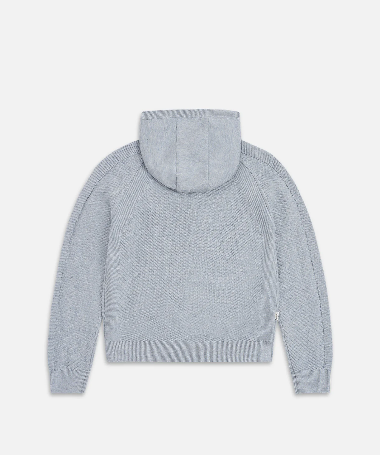 The Northridge Knitted Hoodie - Light Blue - Image 3
