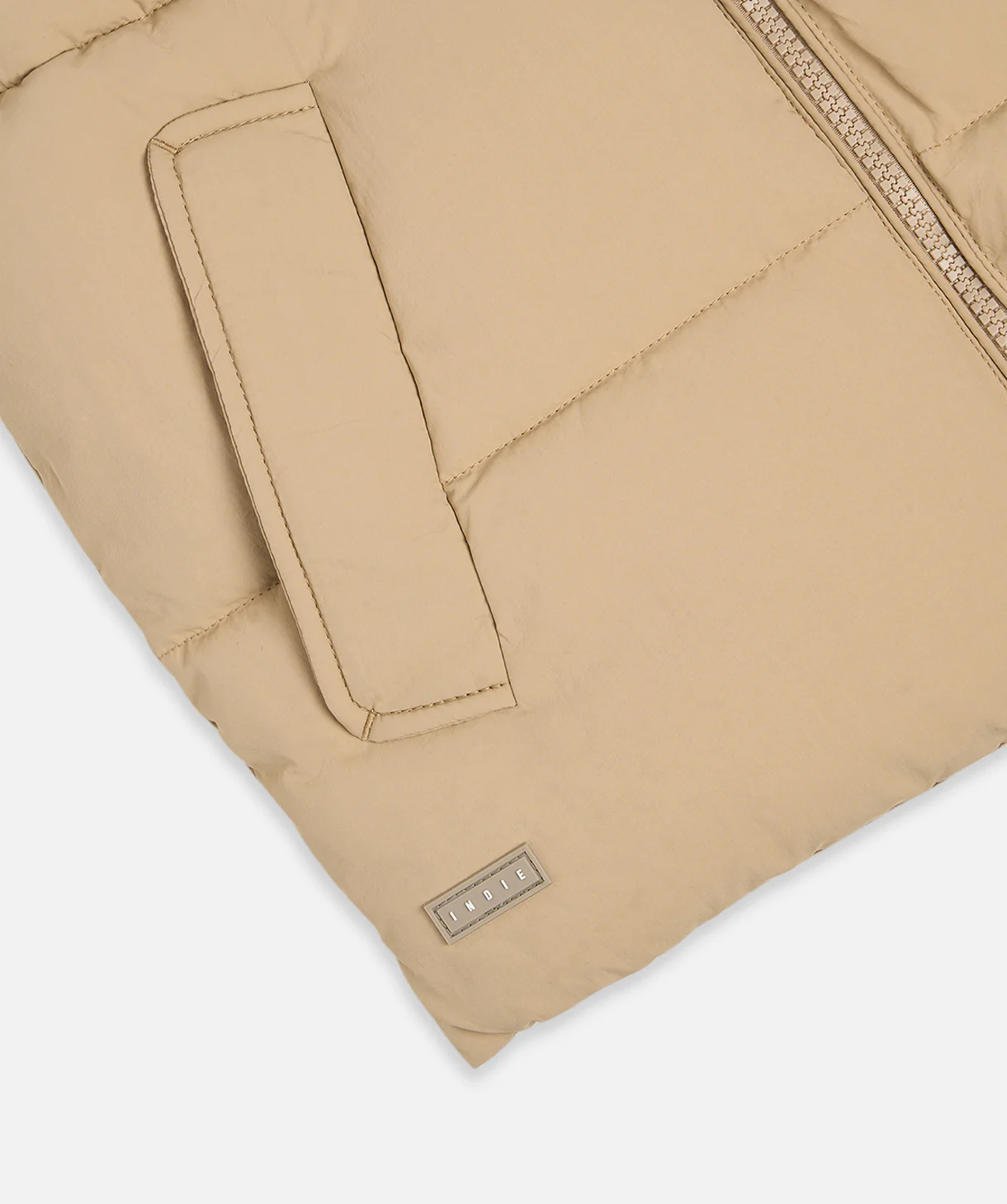 The New Chester Puffer Vest - Toffee - Image 3