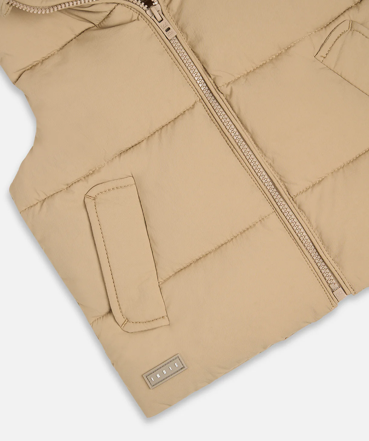The New Chester Puffer Vest - Toffee - Image 3