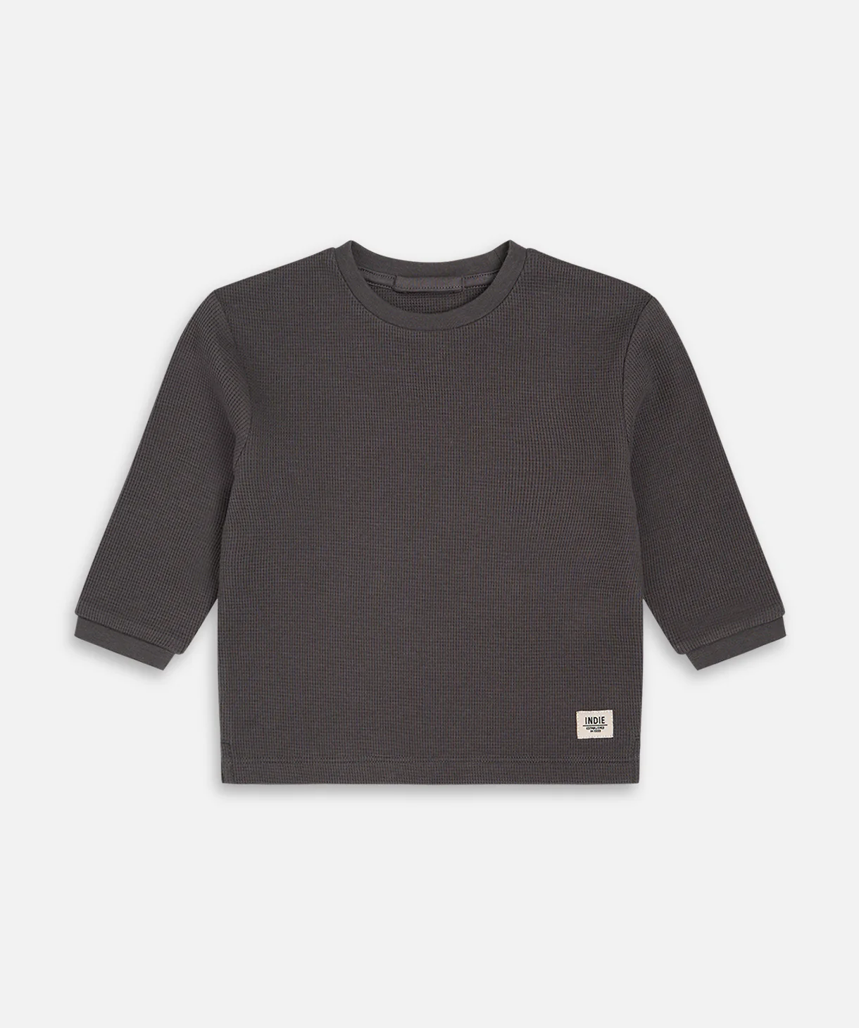 The Indie Eastport Waffle L/s - Onyx