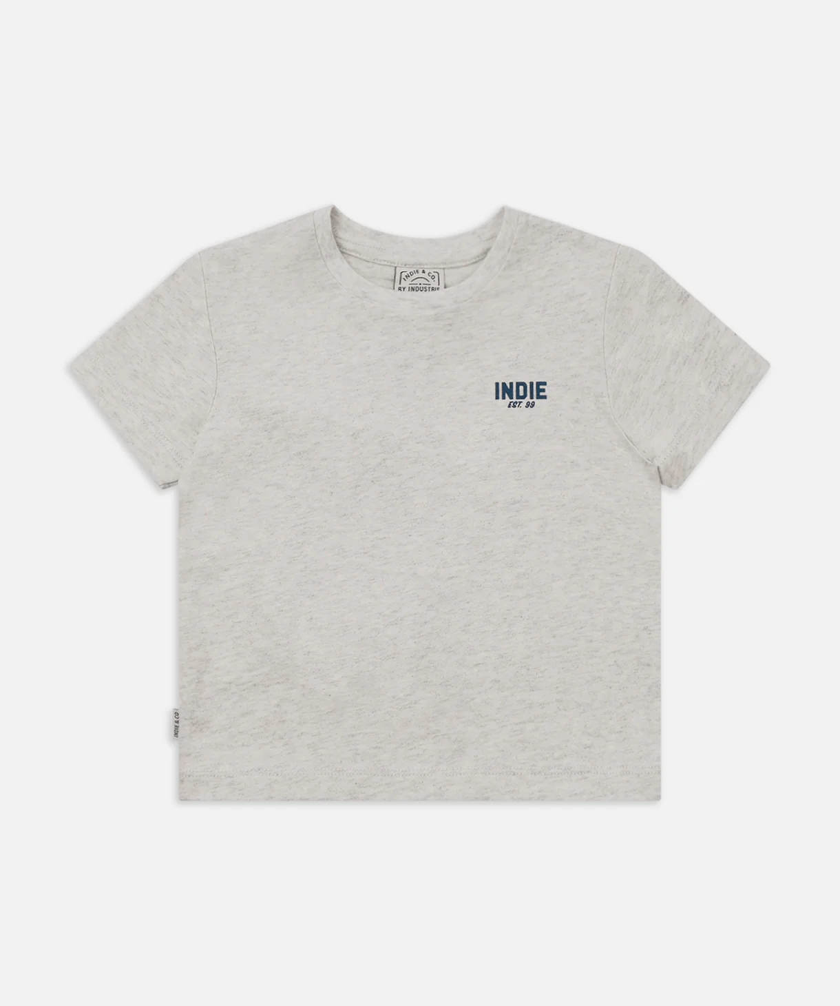 The Camino Tee - Grey Marle/Navy