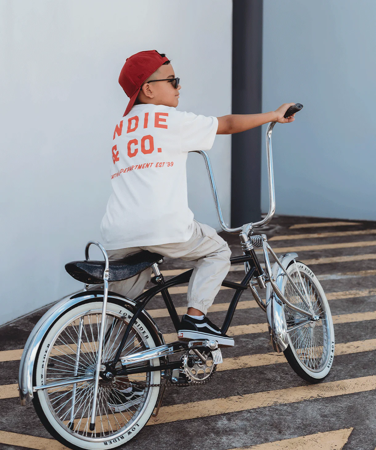 The Camino Tee - White/Red - Image 5