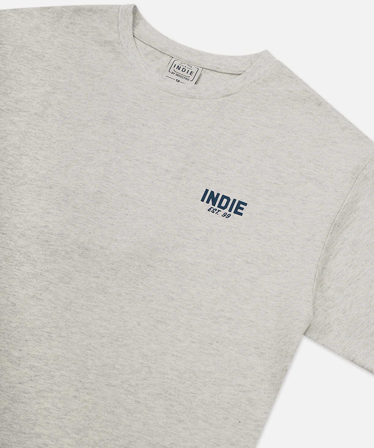 The Camino Tee - Grey Marle/Navy - Image 3