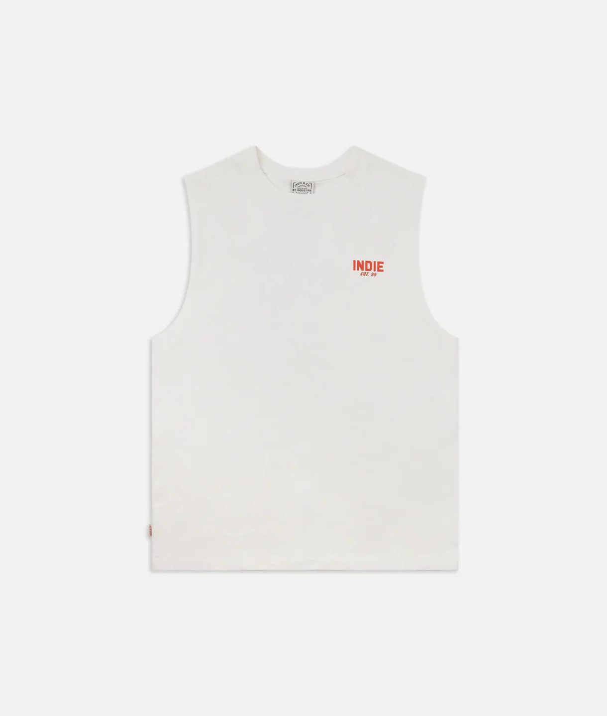 The Camino Muscle Tee - White/Red