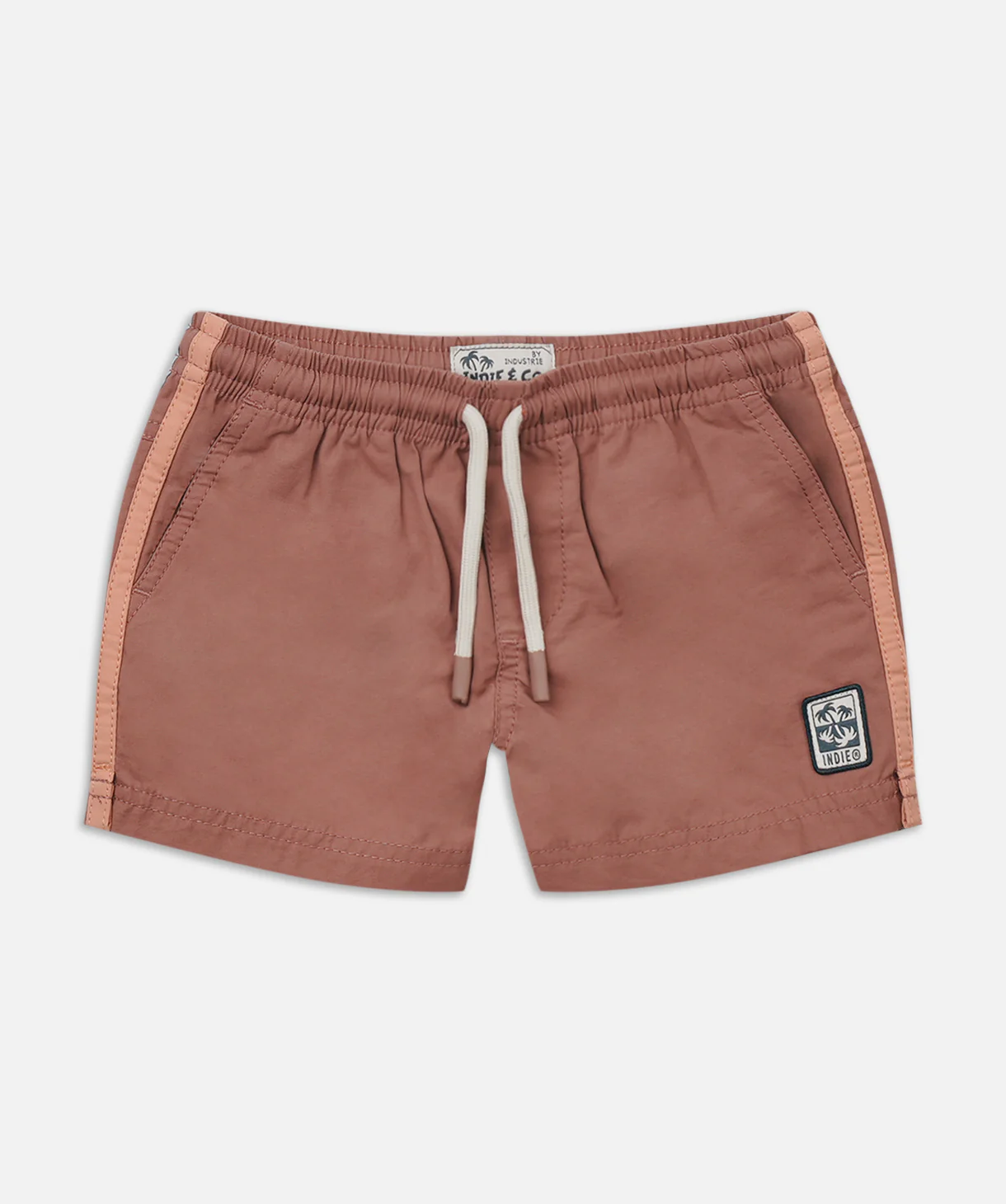 The All Day Stripe Swim Trunk - Rhubarb