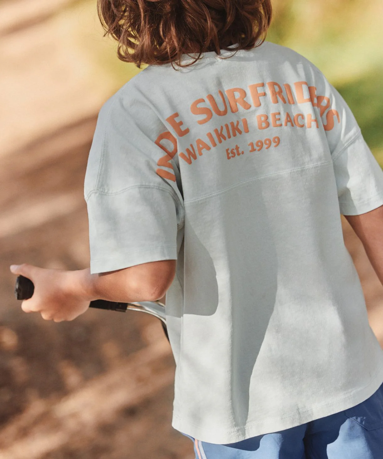 The Surfrider Tee - Light Cyan - Image 2