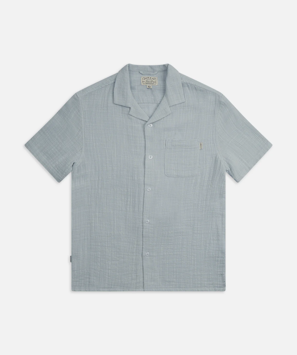 The Indie Seguro S/s Shirt - Silver Blue