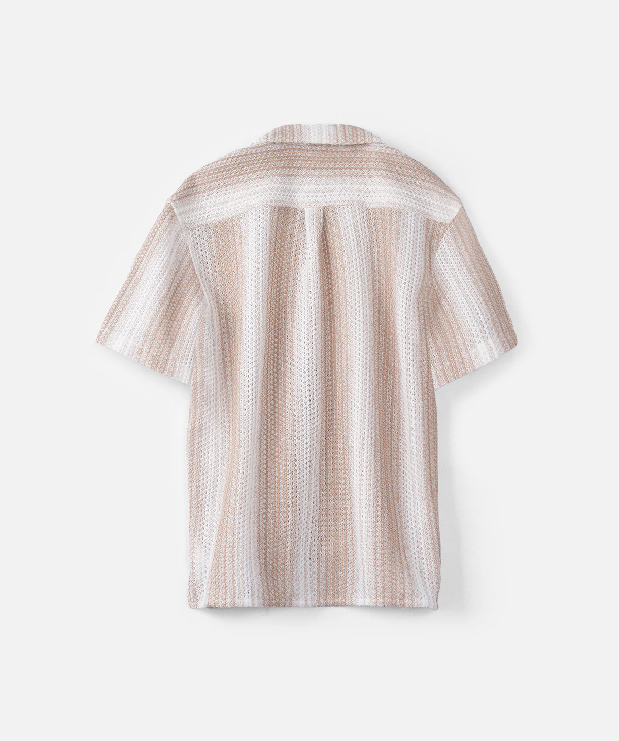 The Lagos S/s Shirt - Mustard/Off White - Image 3