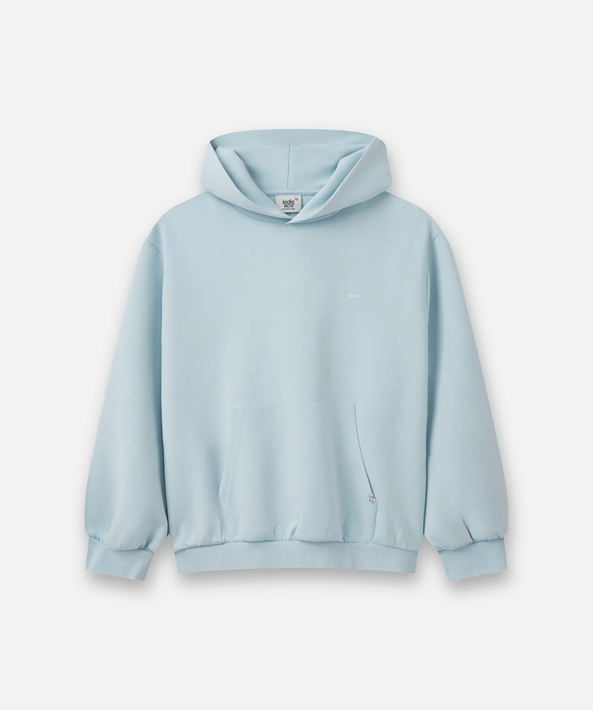 The Washed Tech Hoodie - Pale Blue