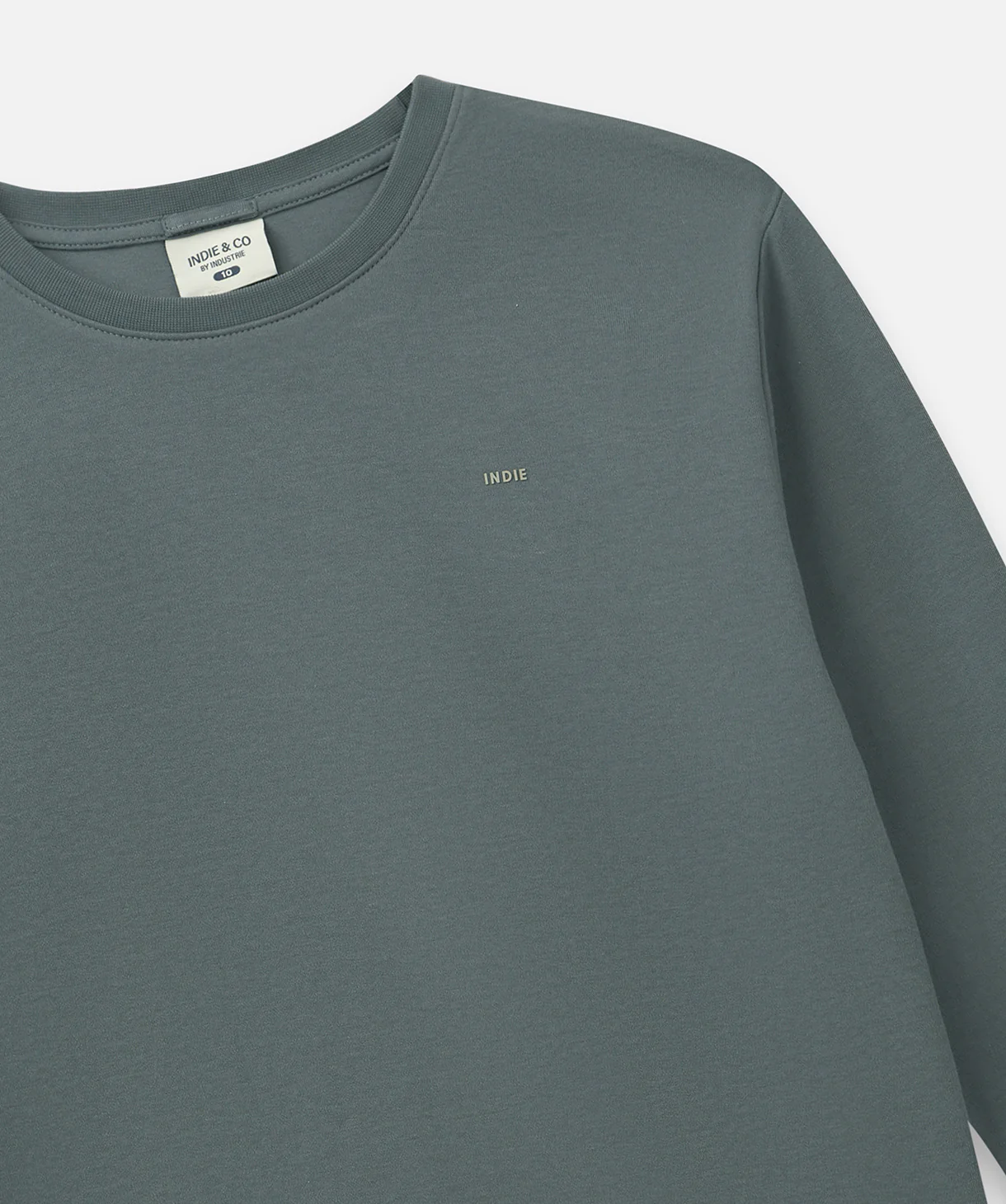 The Indie Newport Ls Tee - Petrol Blue - Image 2