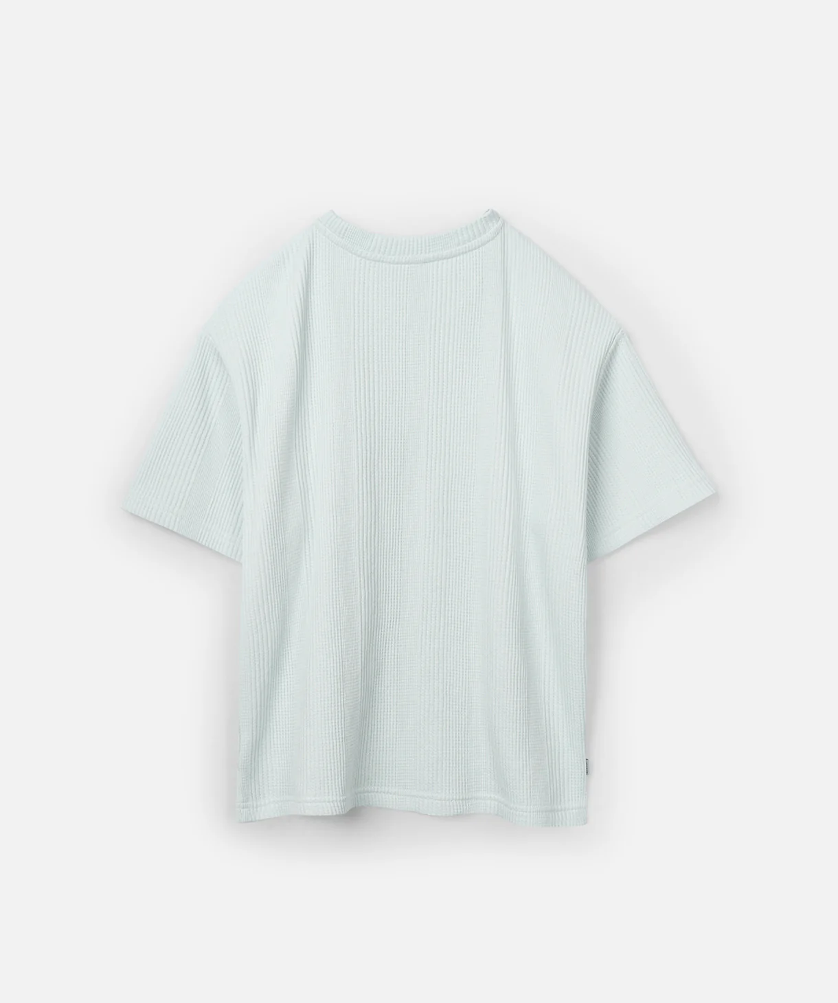 The Veneto Waffle Tee - Sky Blue - Image 3