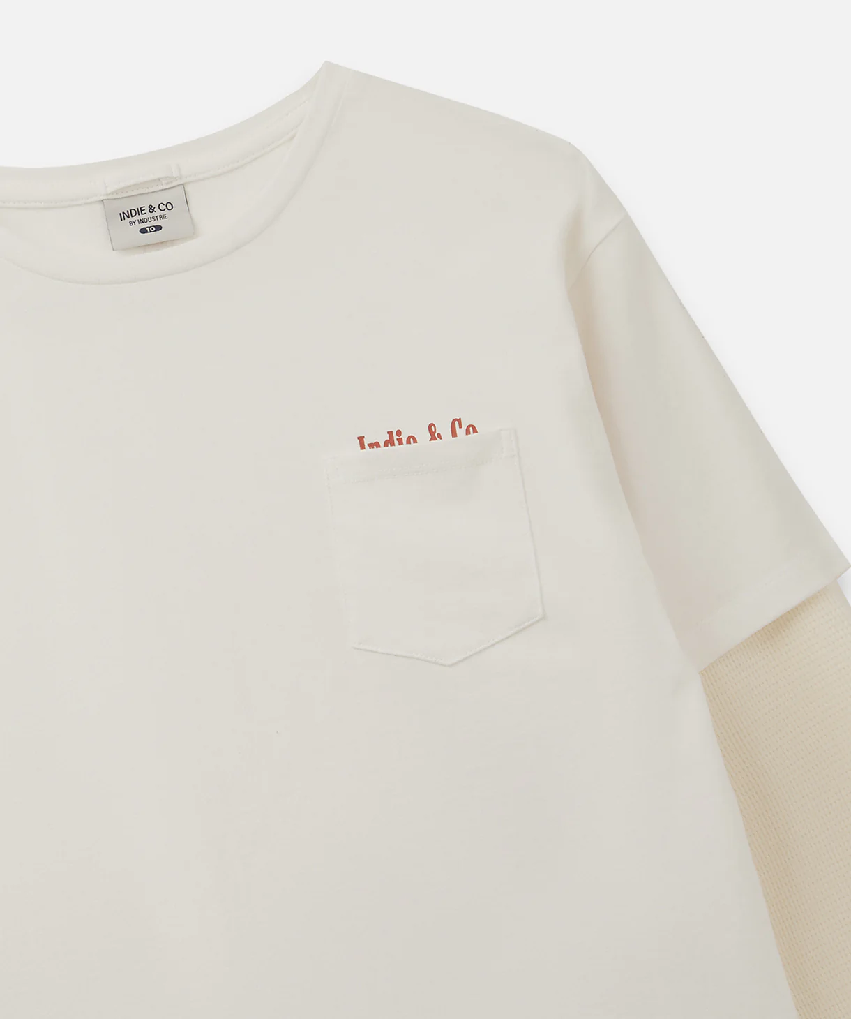 The Venice L/s Tee - White/Cream - Image 3