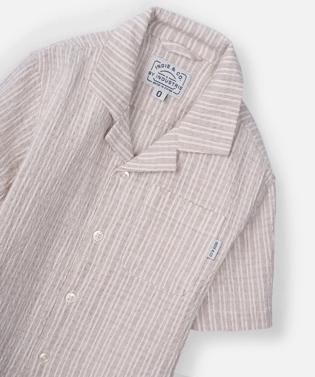 The Caleta S/s Shirt - Buckwheat/Cream - Image 3