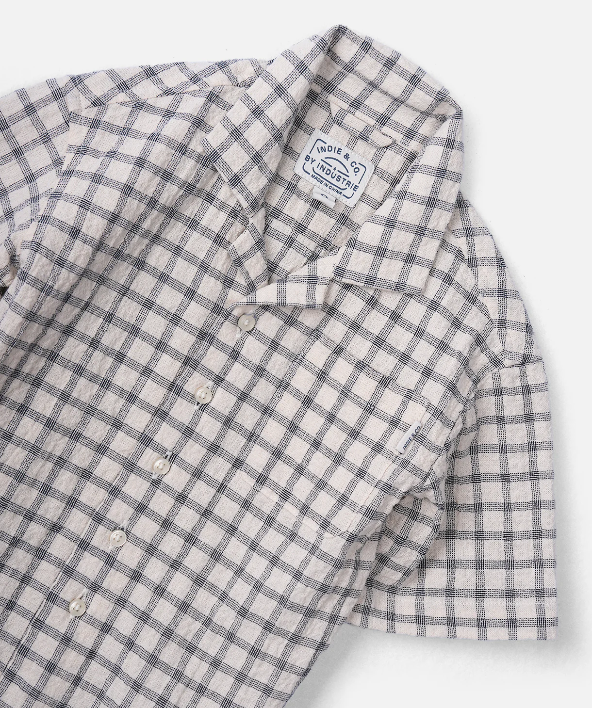 The Torrente S/s Shirt - Stone Navy - Image 3