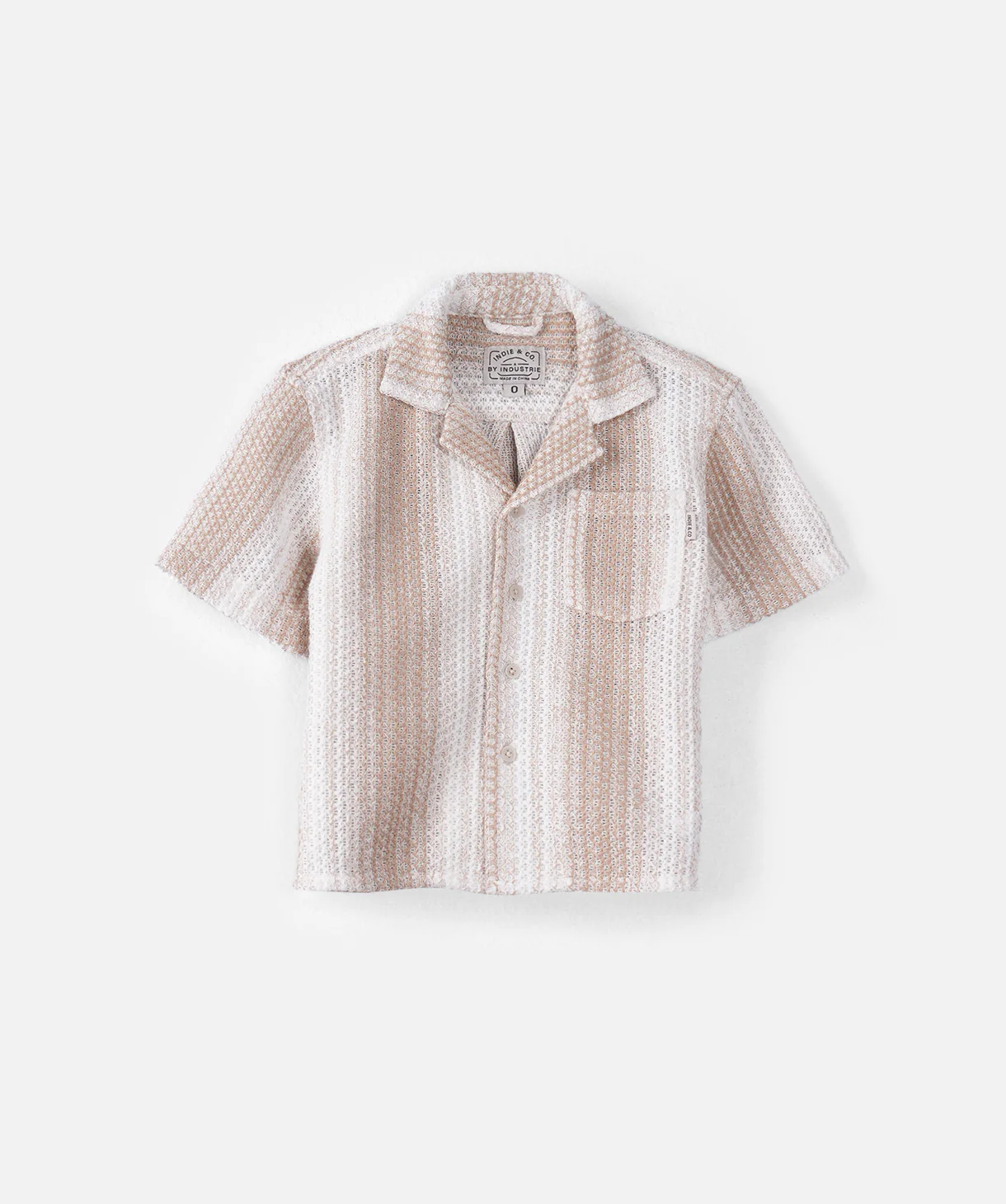 The Lagos S/s Shirt - Mustard/Off White