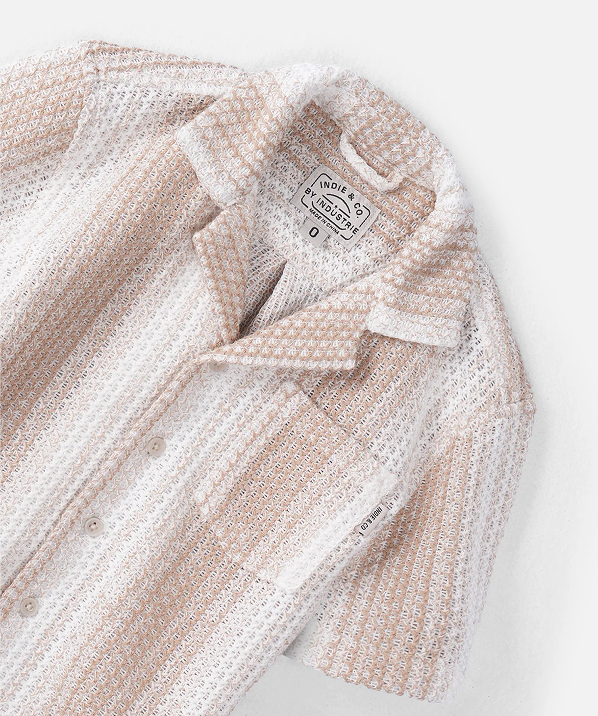 The Lagos S/s Shirt - Mustard/Off White - Image 2