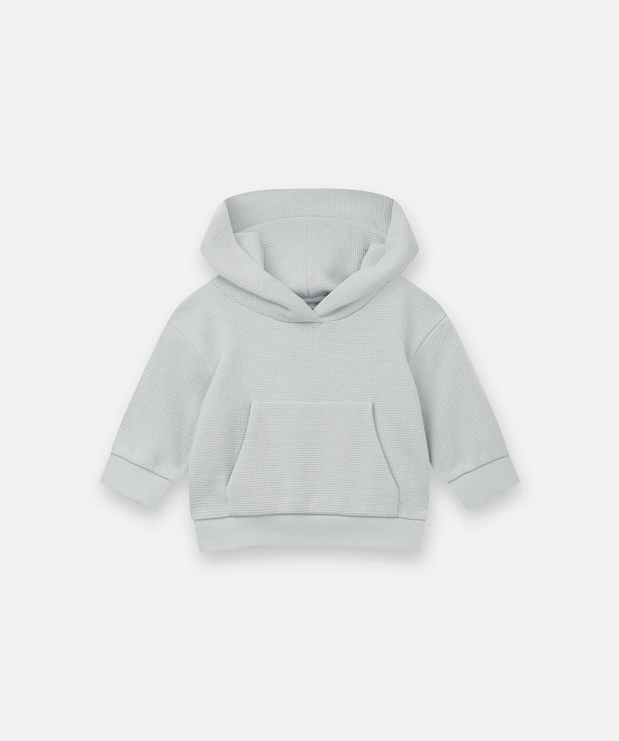The Jackson Waffle Hoodie - Silver Blue