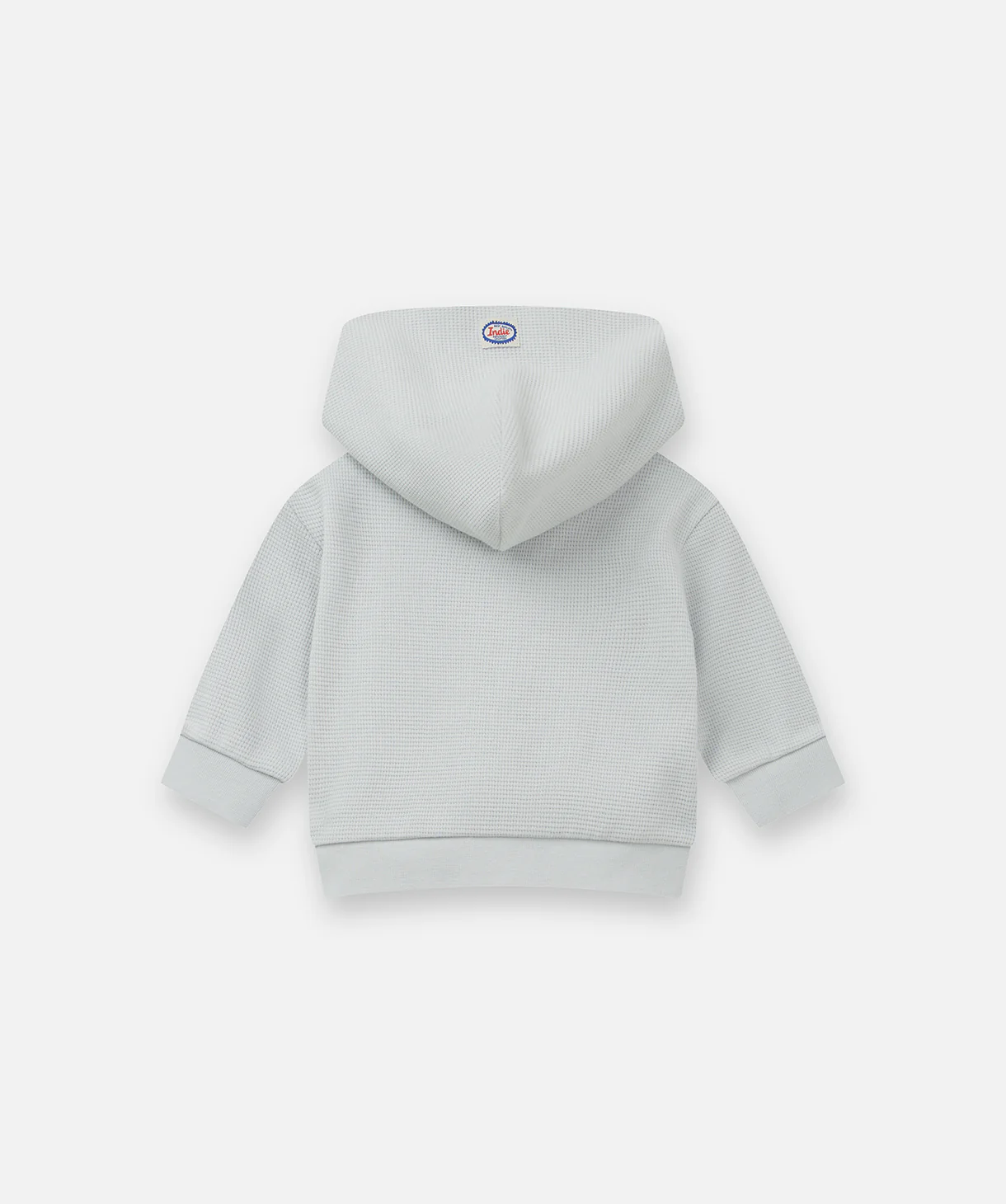 The Jackson Waffle Hoodie - Silver Blue - Image 4