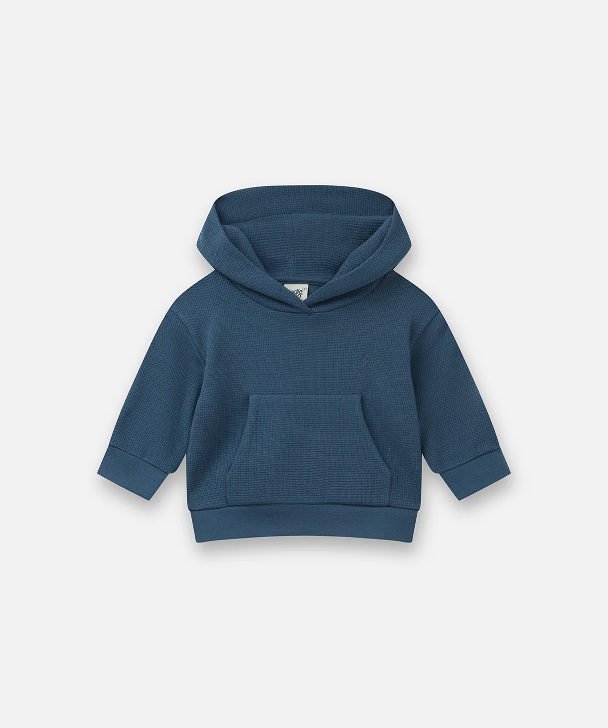 The Jackson Waffle Hoodie - Wash Ocean