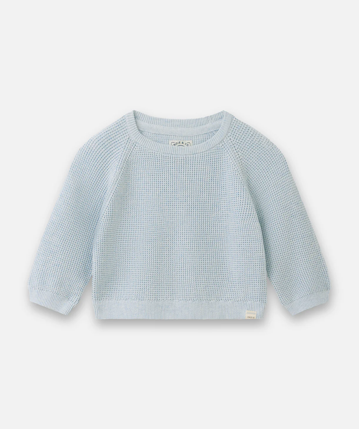 The Summit Raglan Knit - Sky Marle
