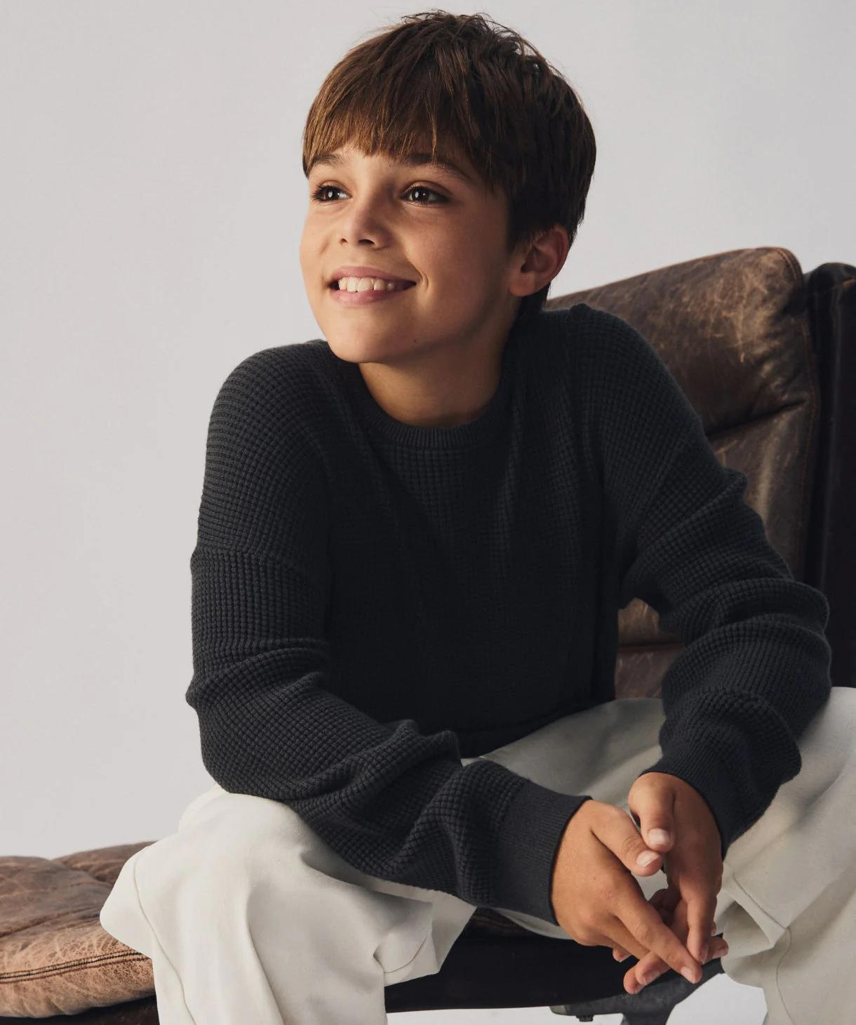 The Indie Philly Waffle Knit - Black - Image 2