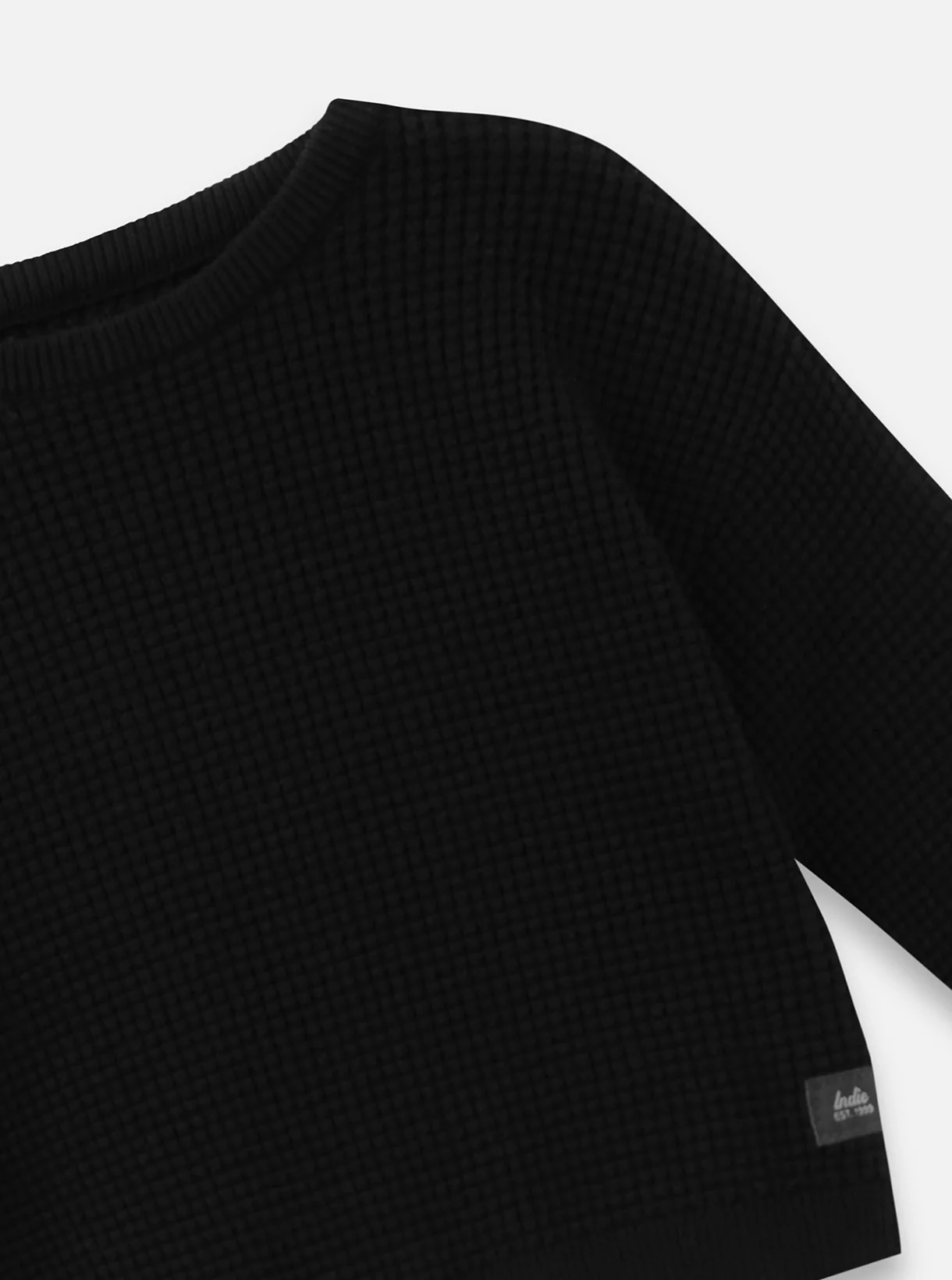 The Indie Philly Waffle Knit - Black - Image 3