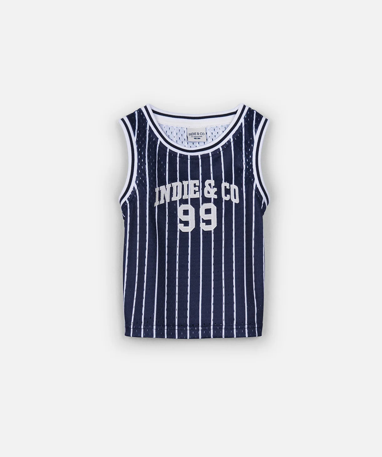 The Full Court Singlet - Navy