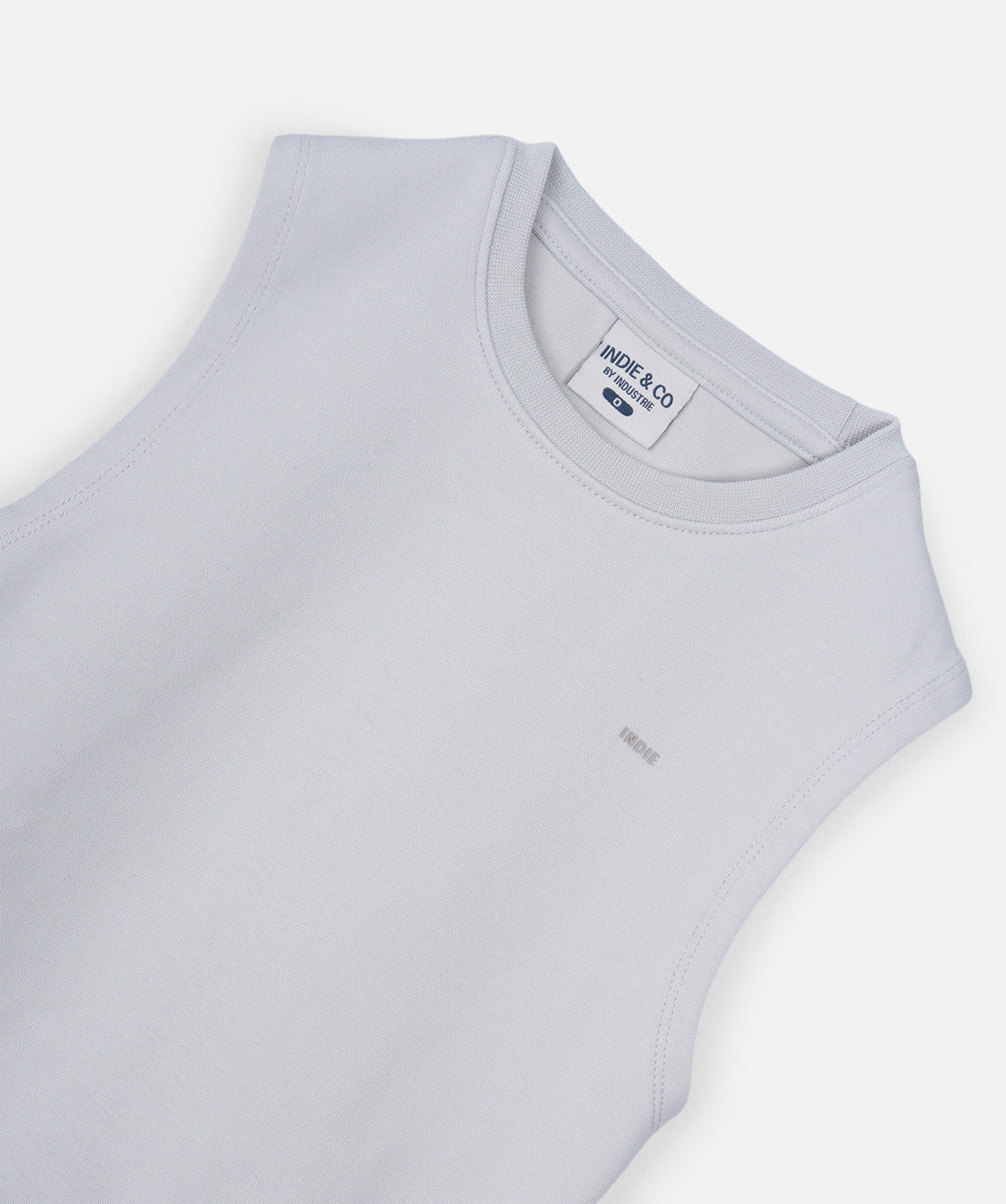 The Newport Muscle Tee - Silver Blue - Image 2