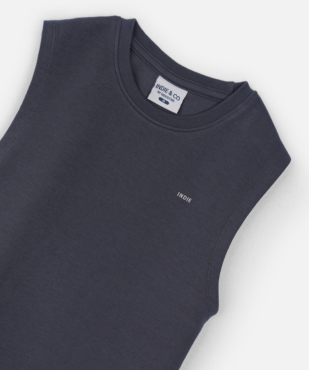 The Newport Muscle Tee - Steel - Image 2