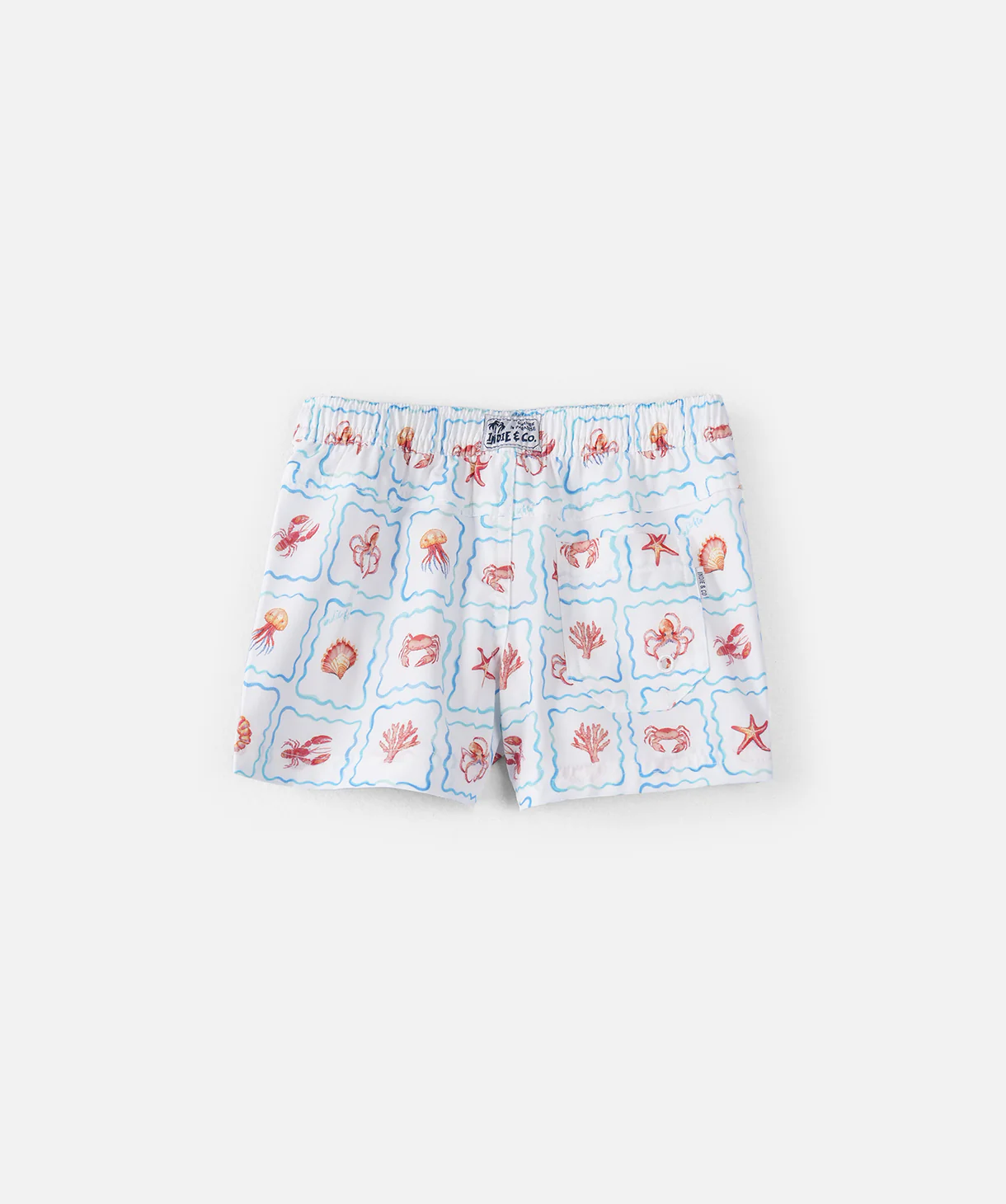 The Positano Swim Trunk - Off White Orange - Image 3