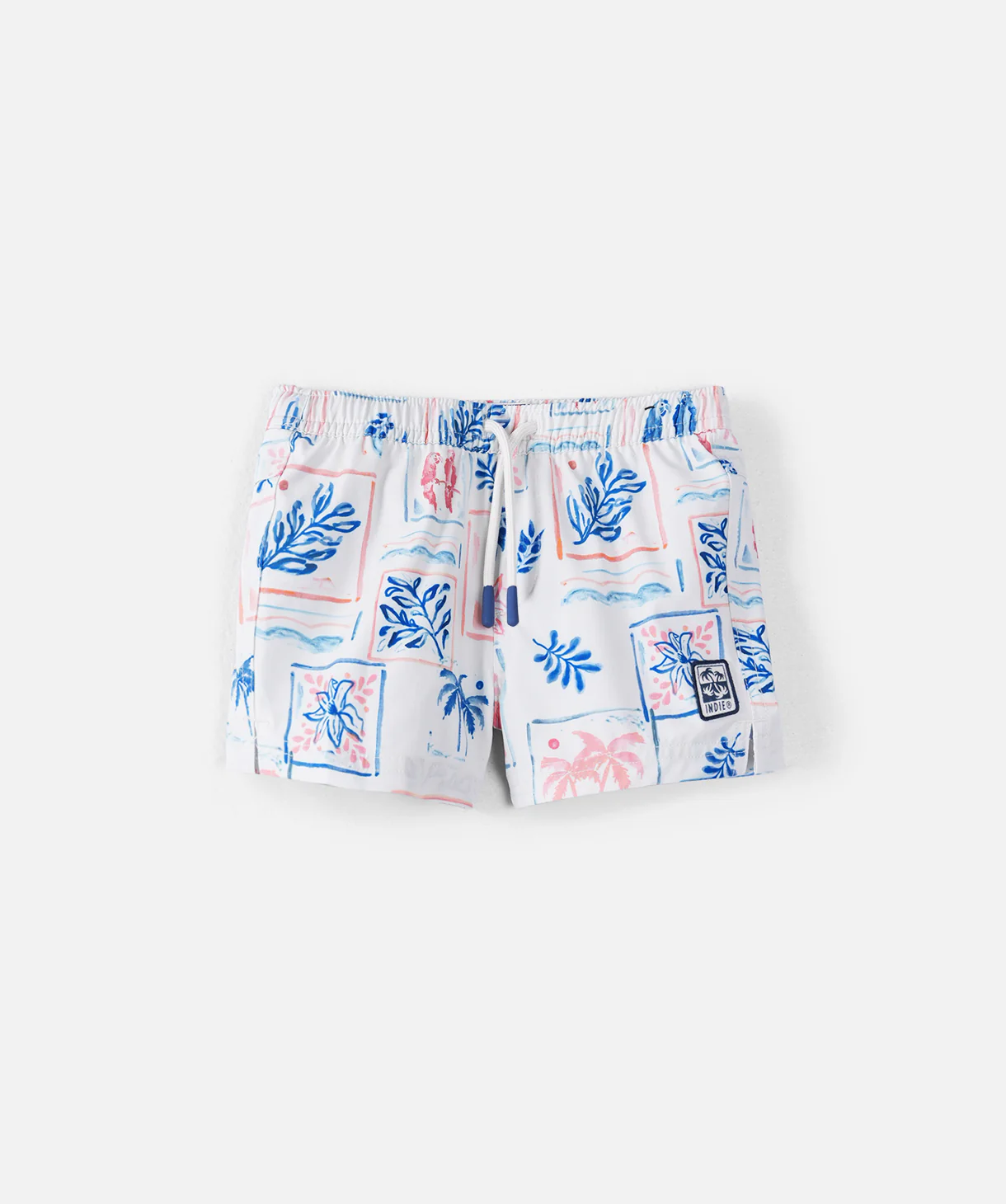 The Riviera Swim Trunk - Lt Blue/Multi