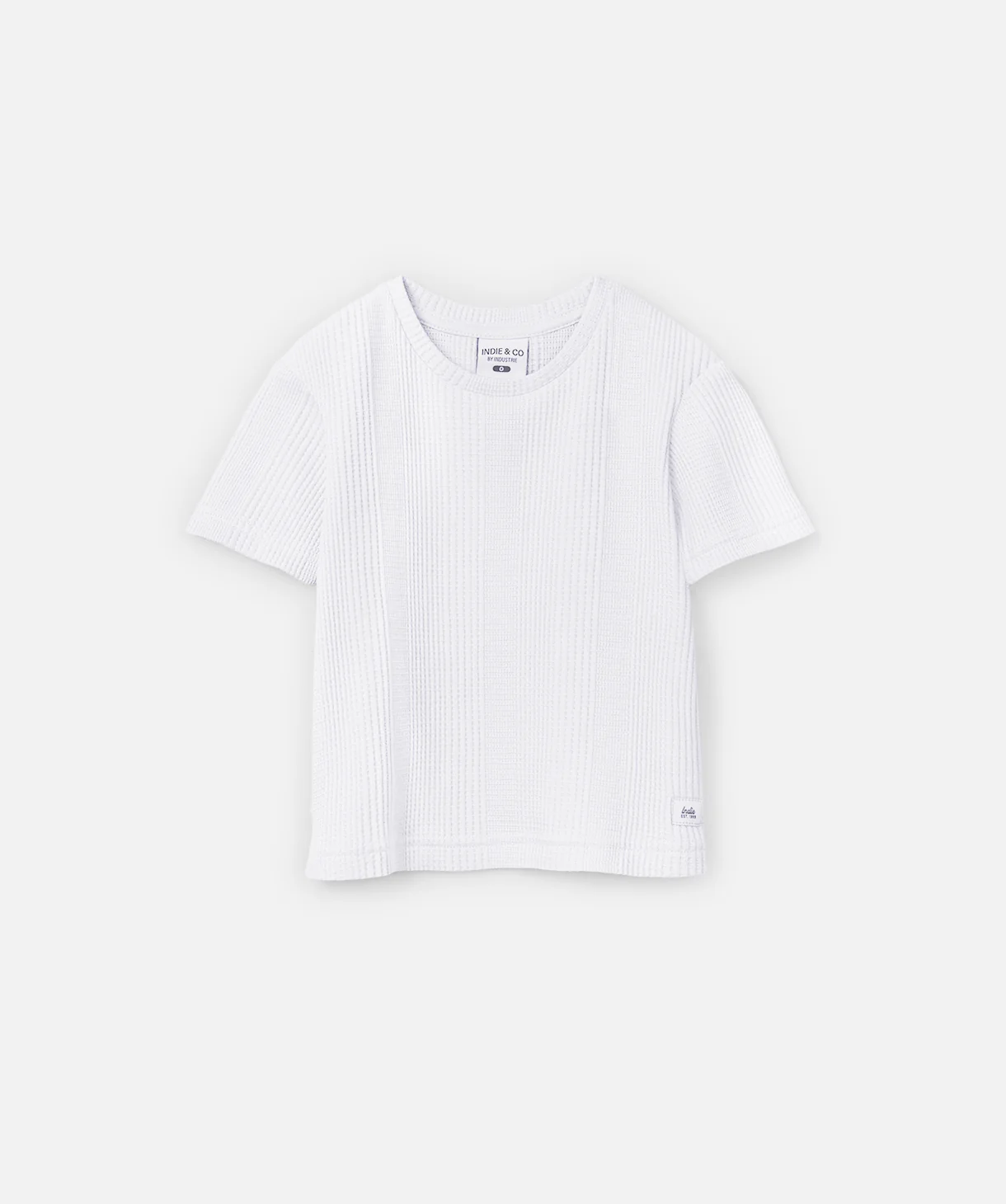 The Veneto Waffle Tee - Chalk