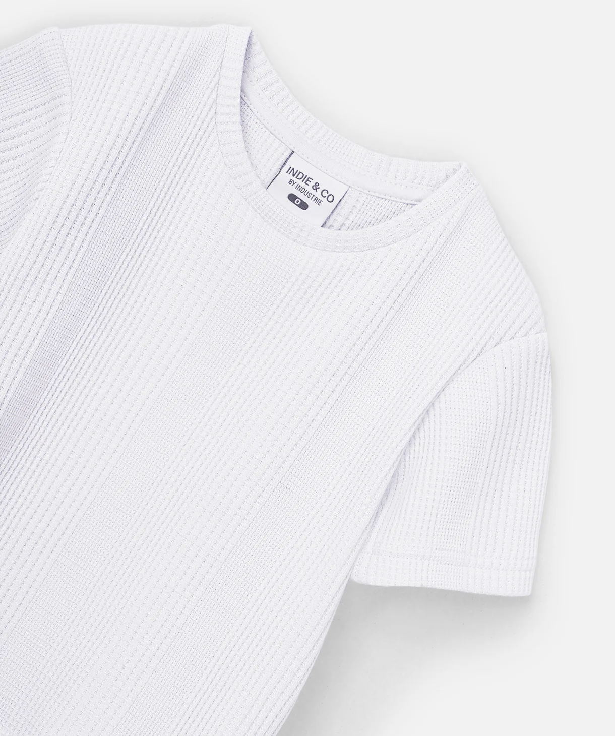 The Veneto Waffle Tee - Chalk - Image 2