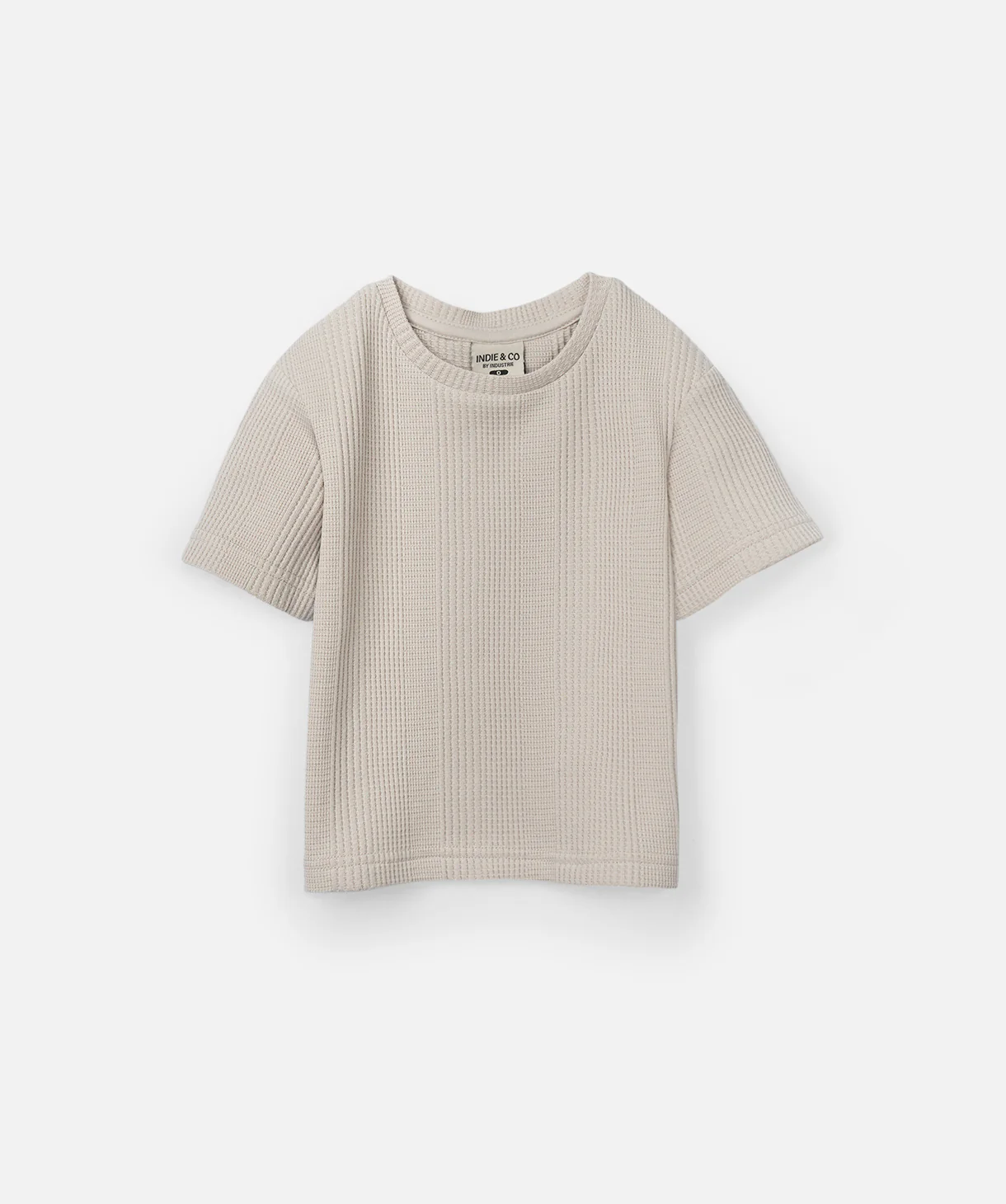 The Veneto Waffle Tee - Mushroom