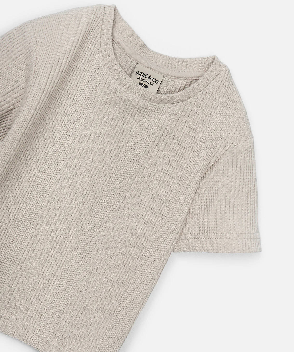 The Veneto Waffle Tee - Mushroom - Image 2