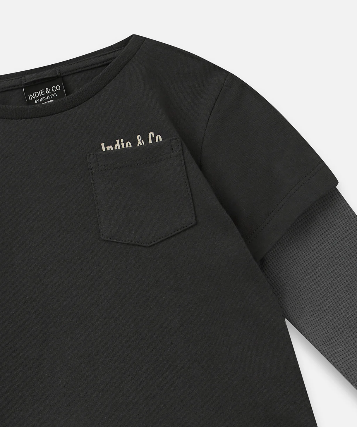 The Venice L/s Tee - Char Wash Coal - Image 2