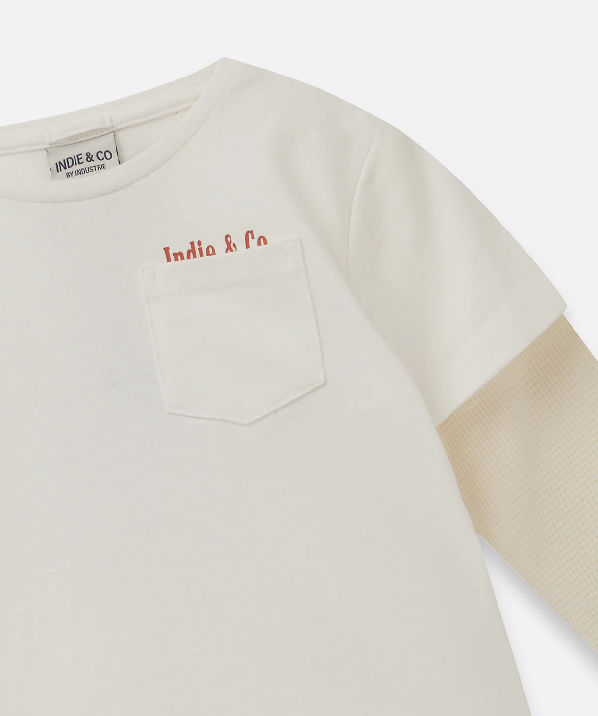 The Venice L/s Tee - White/Cream - Image 3