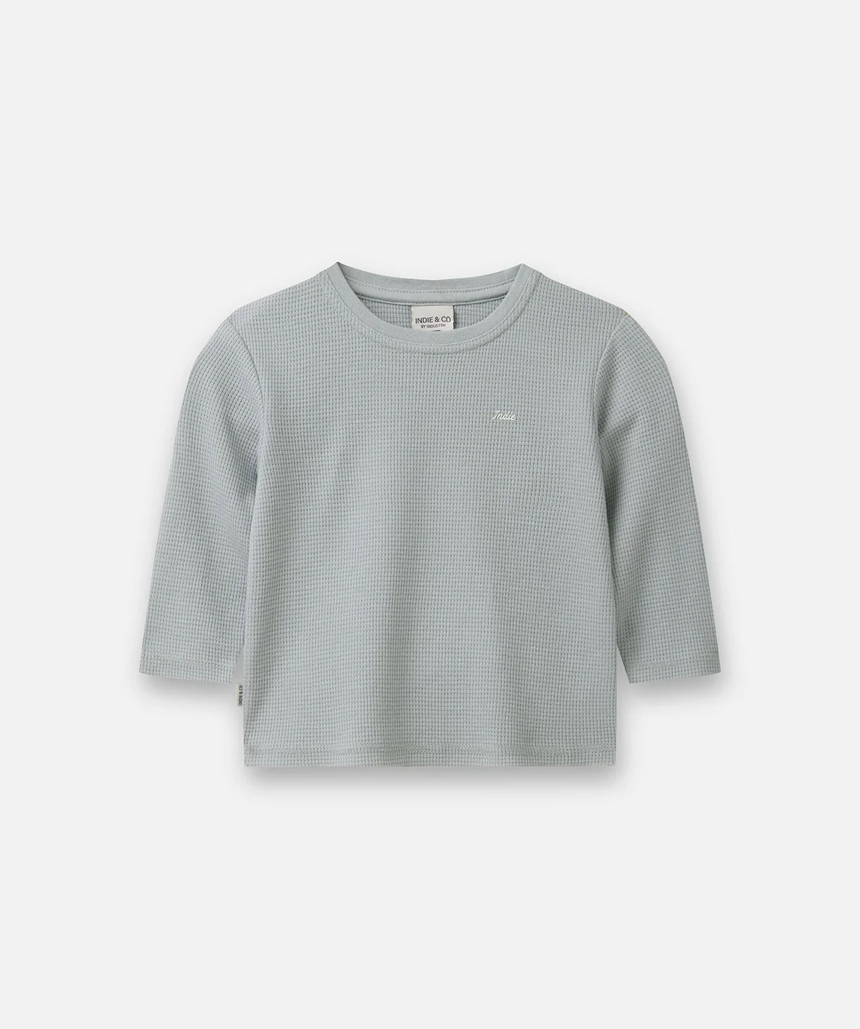 The Bryant Waffle Ls Tee - Acid Grey