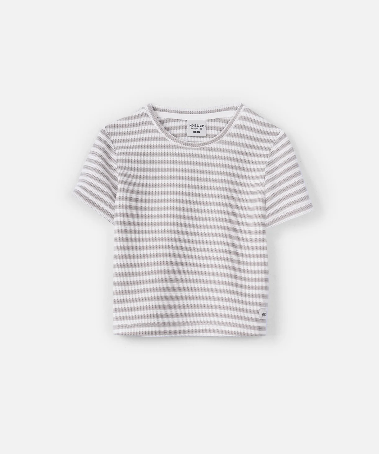 The Bergen Tee - White/Mushroom