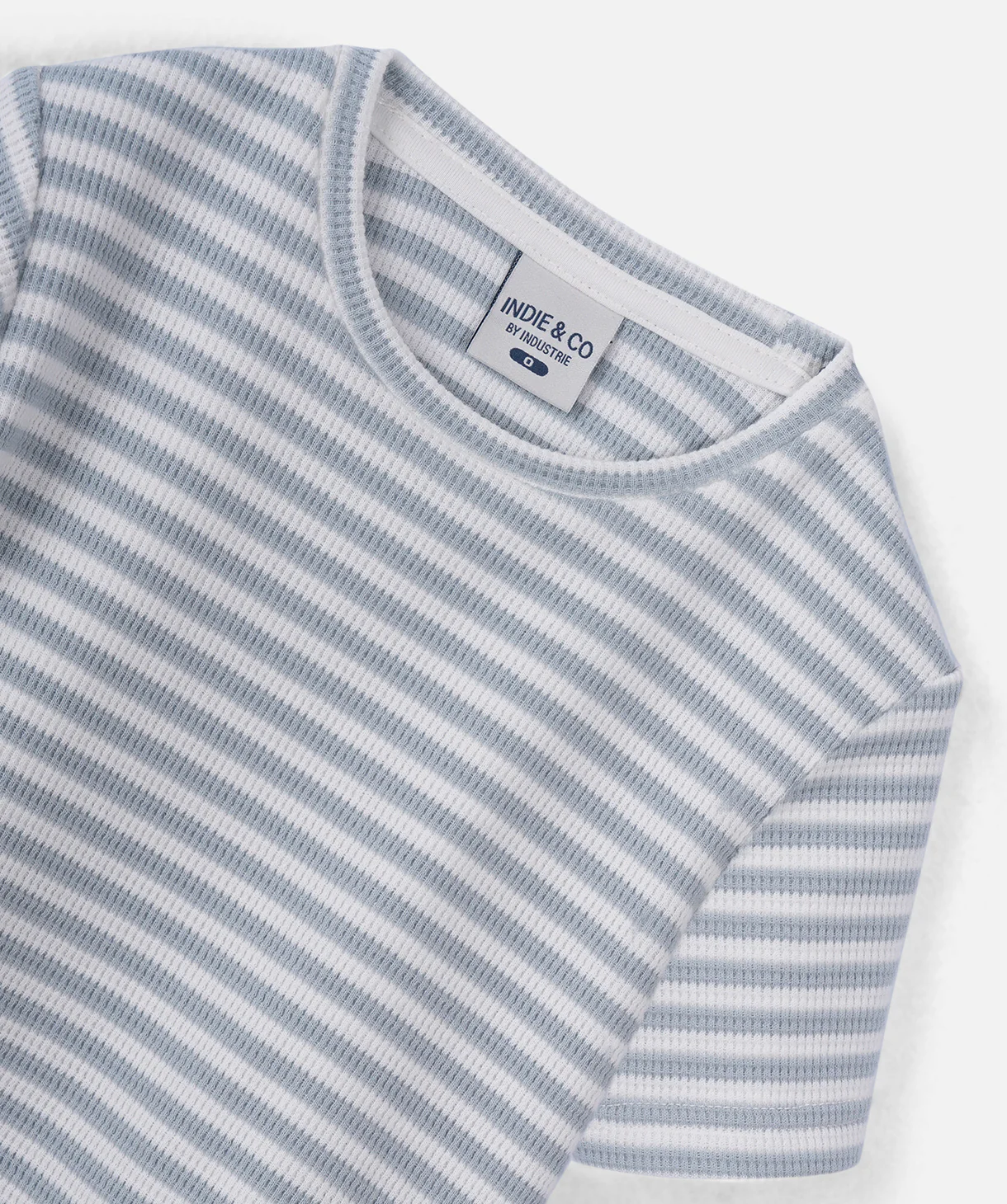 The Bergen Tee - White/Steel - Image 2