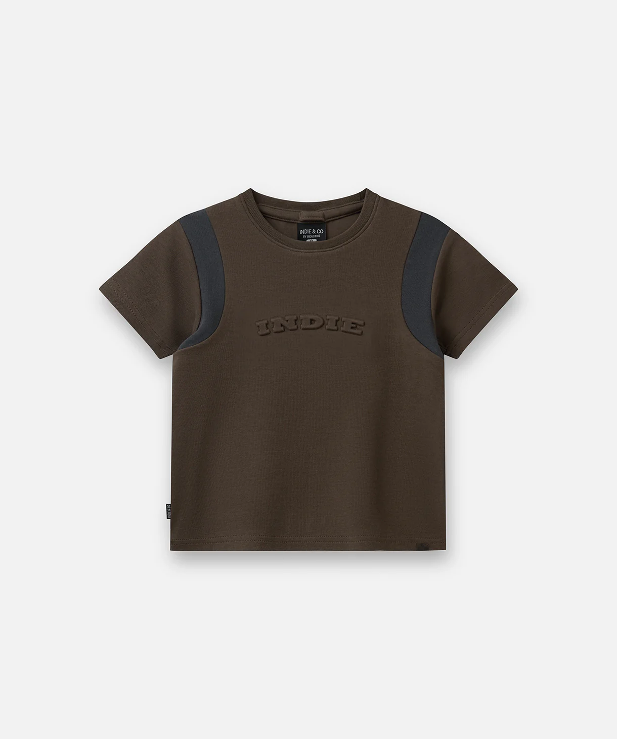 The Pier Embossed Tee - Chocolate