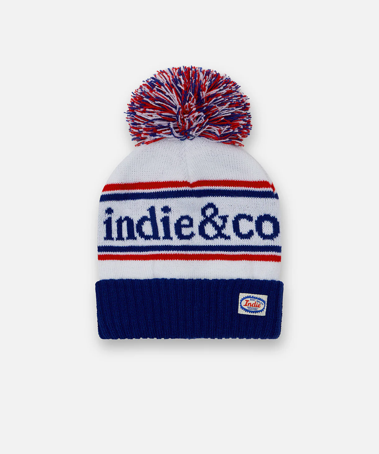 The Olympus Beanie - White/Cob (8-10 Yrs)
